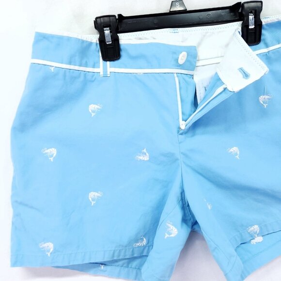 Lilly Pulitzer Shorts Palm Beach Size 10 Embroidered Crawfish Shrimp Pockets 5" - Picture 11 of 13